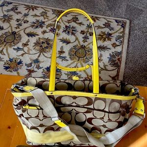 Coach diaper bag.
